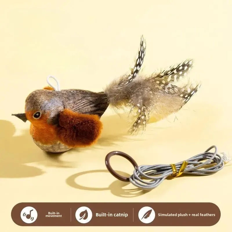 Oiseau avec cordelette