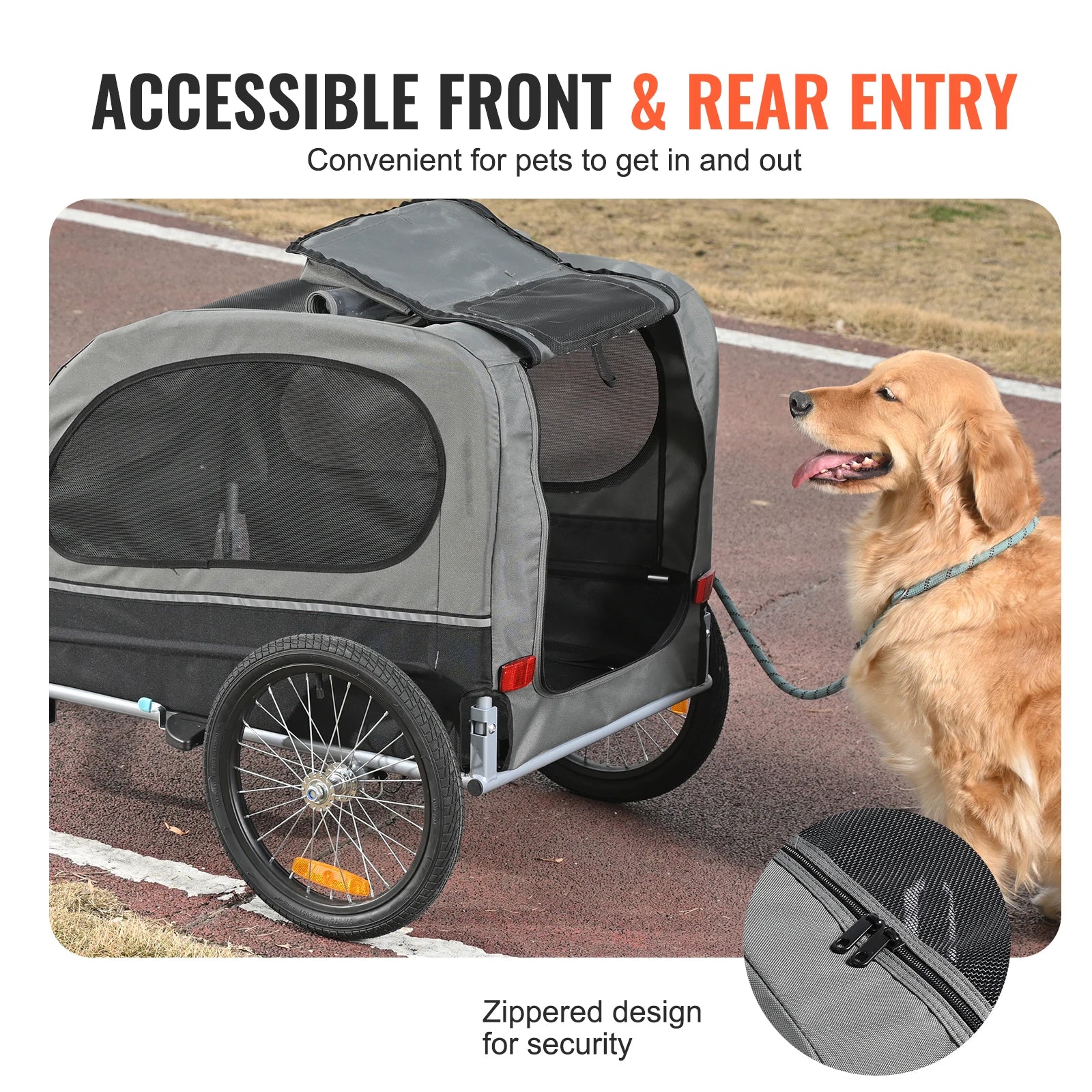Remorque à vélo pour chiens