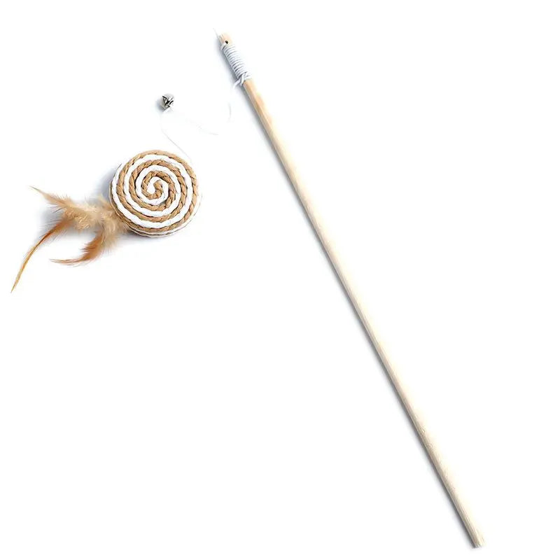 Canne à pêche pour chat
