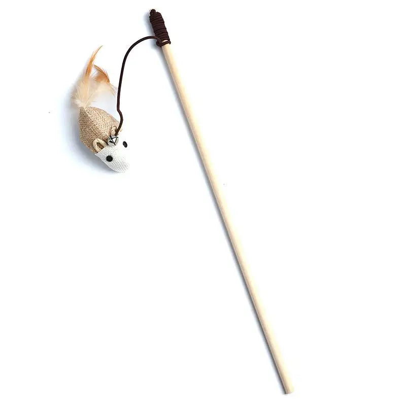 Canne à pêche pour chat