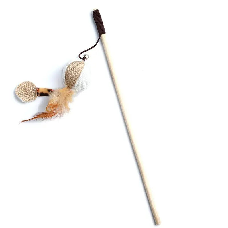 Canne à pêche pour chat